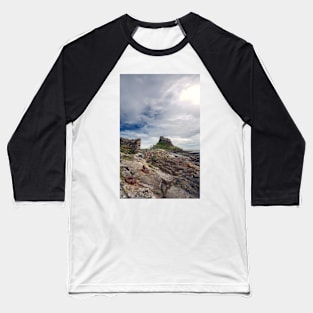 Holy Island Castle Baseball T-Shirt